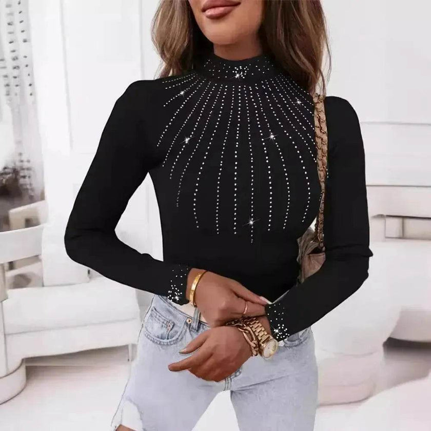 Women's Long-sleeved Tight Thread Top
