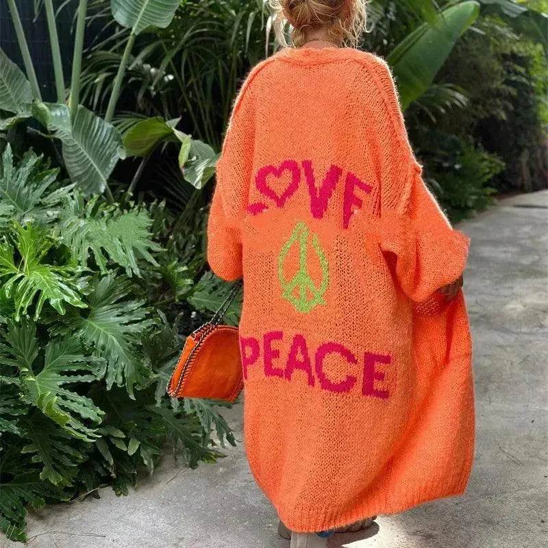 Women's Off Jacquard Casual Cardigan Sweater