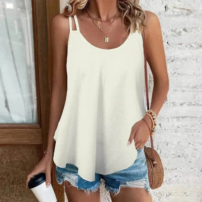 Women's Printed Knitted Vest Top