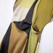 Women's Silk Satin Texture Printing Midi  Dress