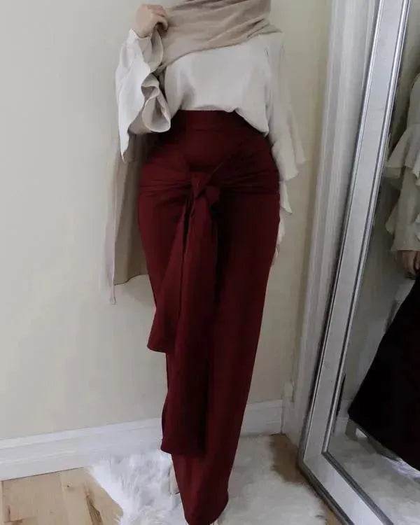 Women's Solid Color Arab  Hip Skirt