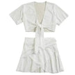 Women's Solid Color Two-piece Swimsuit Sun-proof Beach Dress
