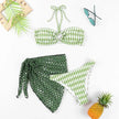 Women's Two-piece Swimsuit Bikini Tube Top Three-piece Suit