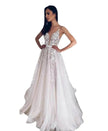 Women's White Evening Gown Wedding Dress