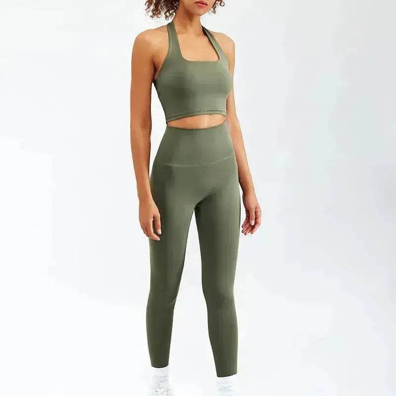 Women Yoga Zipper Long-sleeved Gym Exercise Fitness Suit