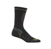 Wigwam Women’s Tech Pro Crew Socks, Lightweight, Black, M