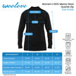 Women's Merino Wool 1/4 Zip Pullover — Midweight