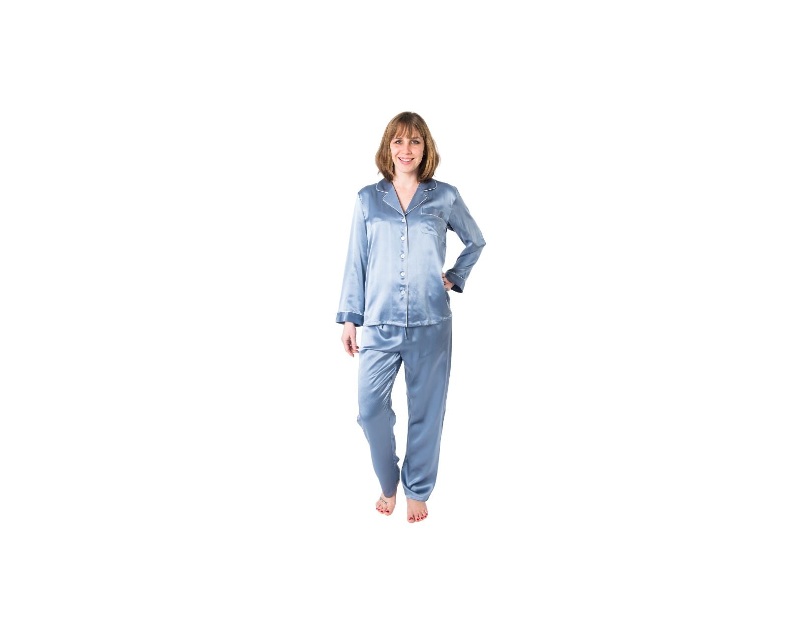 Women's  Mulberry Silk Pajama Set Twilight
