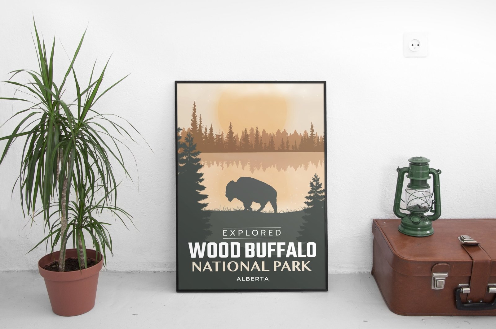 Wood Buffalo National Park 'Explored' Poster, Canada Parks
