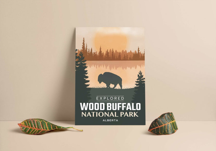 Wood Buffalo National Park 'Explored' Poster, Canada Parks