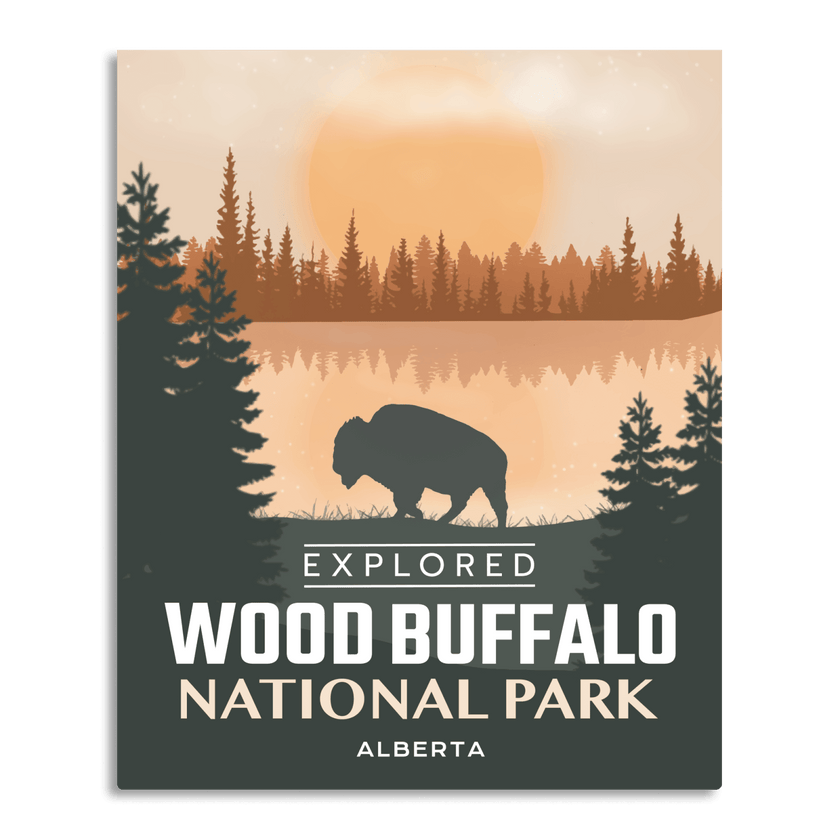 Wood Buffalo National Park 'Explored' Poster, Canada Parks