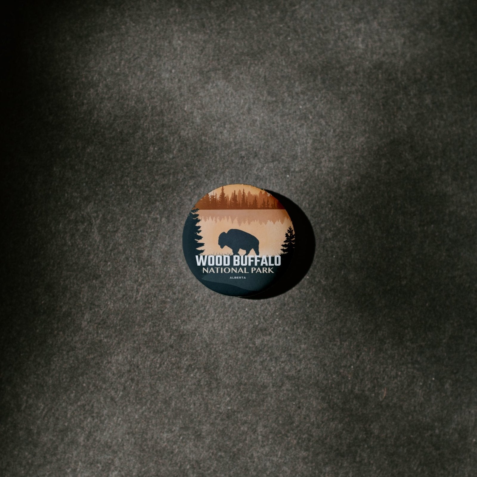 Wood Buffalo National Park of Canada Pinback Button, Canada Parks