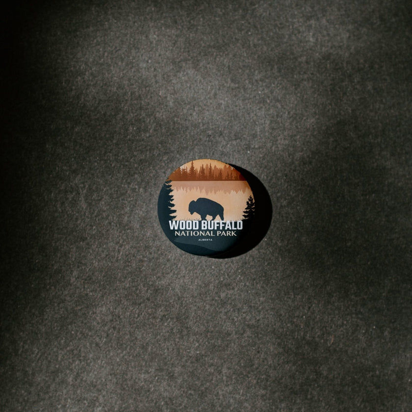 Wood Buffalo National Park of Canada Pinback Button, Canada Parks