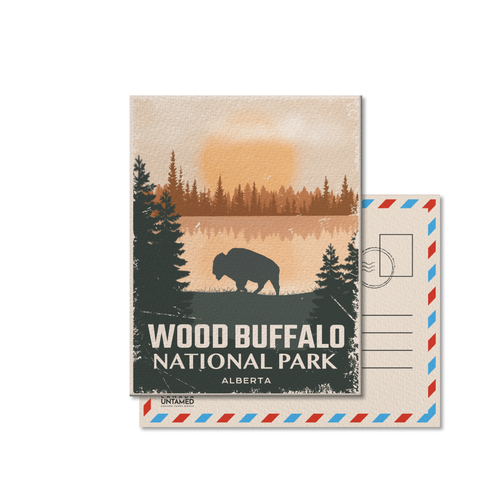 Wood Buffalo National Park of Canada Postcard, Canada Parks