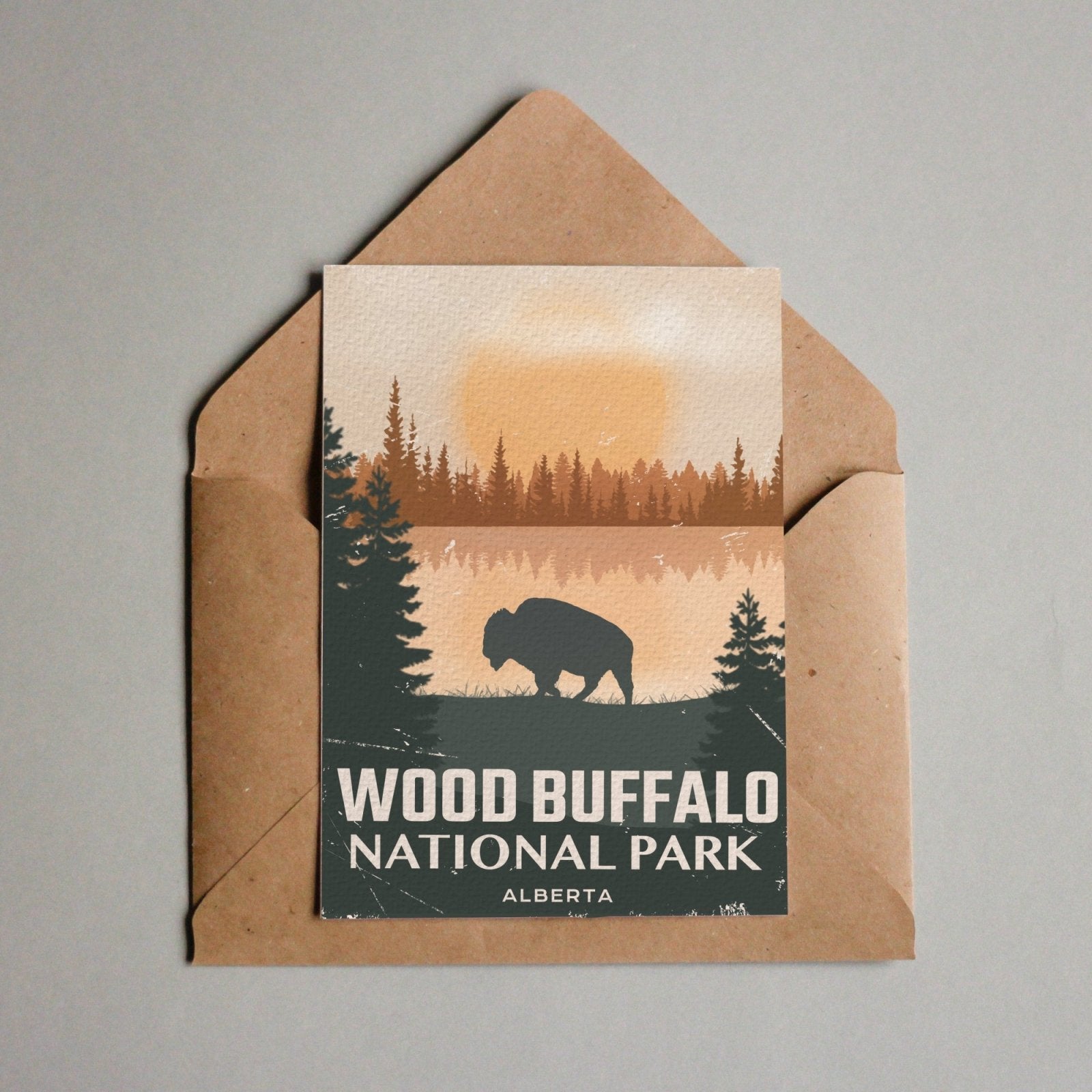 Wood Buffalo National Park of Canada Postcard, Canada Parks