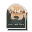 Wood Buffalo National Park of Canada Waterproof Vinyl Sticker, Canada Parks