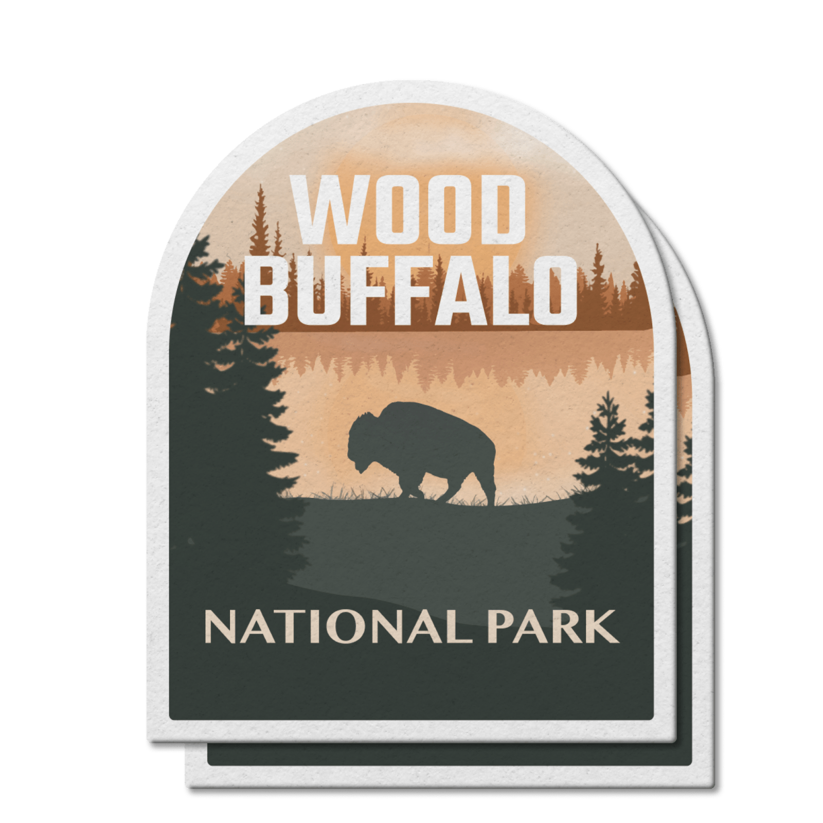 Wood Buffalo National Park of Canada Waterproof Vinyl Sticker, Canada Parks