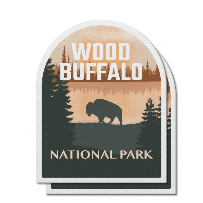 Wood Buffalo National Park of Canada Waterproof Vinyl Sticker, Canada Parks