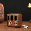 Wooden Bluetooth Speakers Retro Solid Wooden Audio With Radio Card