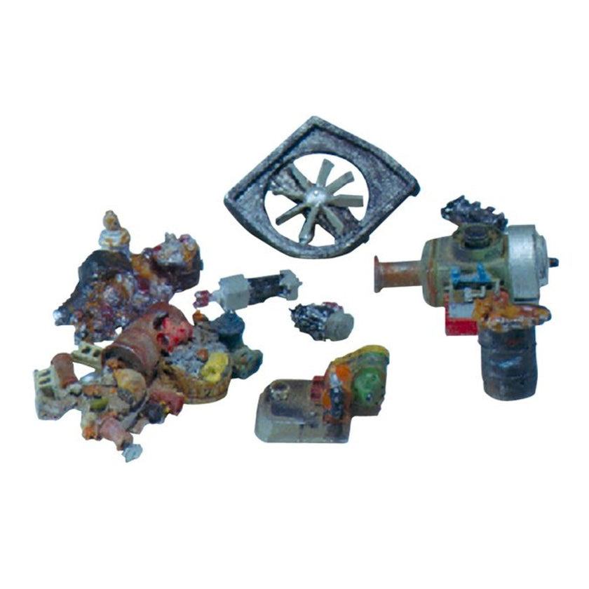Woodland Scenics HO Industrial Junk Piles (Unpainted Metal Castings) Scenic Details