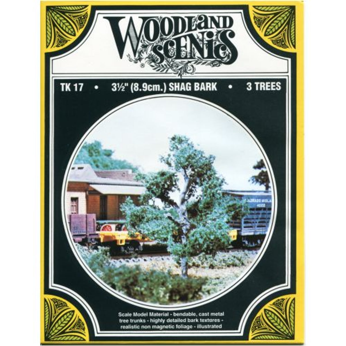 Woodland Scenics HO Small Tree Kits Deciduous Shag Bark 3-1/2