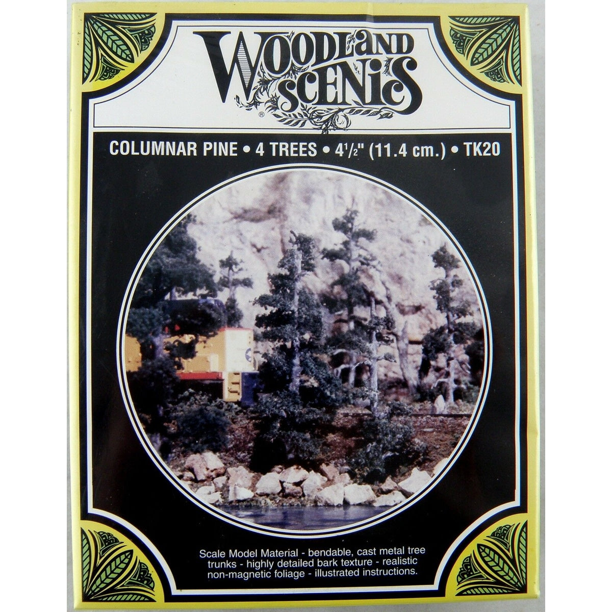 Woodland Scenics HO Small Tree Kits Pine Columnar Pines 4-1/2
