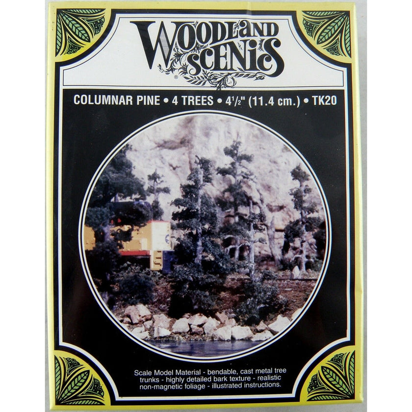 Woodland Scenics HO Small Tree Kits Pine Columnar Pines 4-1/2