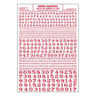 Woodland Scenics Model Graphics MG710 HO Dry Transfer Decals NO. Roman RR Red NIB