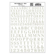 Woodland Scenics Model Graphics MG714 HO Dry Transfer Decals Roman RR White NIB