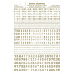Woodland Scenics Model Graphics MG728 HO Dry Transfer Decals NO. Gothic RR Gold NIB