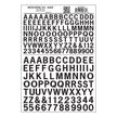 Woodland Scenics Model Graphics MG732 HO Dry Transfer Decals Gothic R.R. Black NIB
