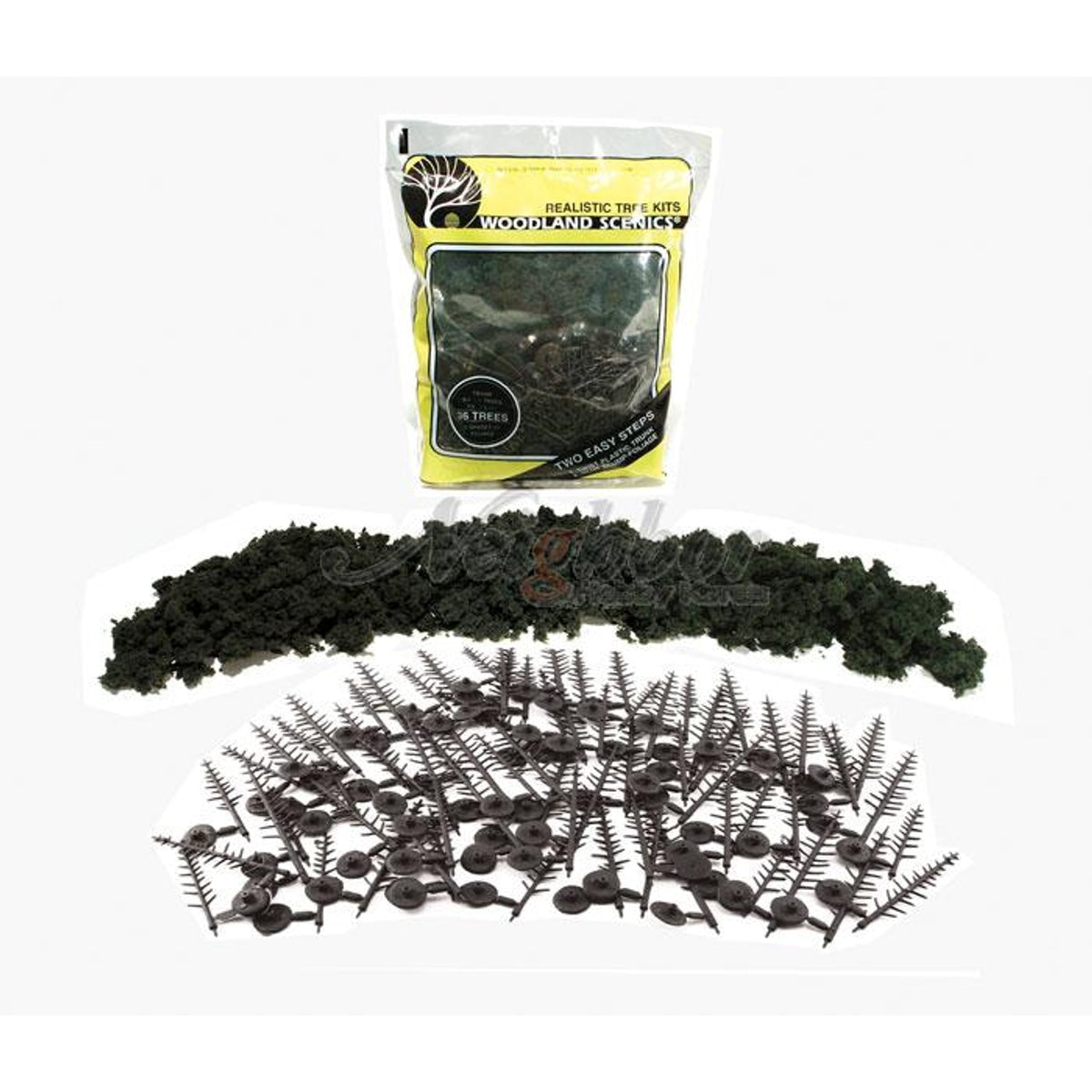 Woodland Scenics Realistic Trees Kits Pines Conifer Green 2-1/2 to 4