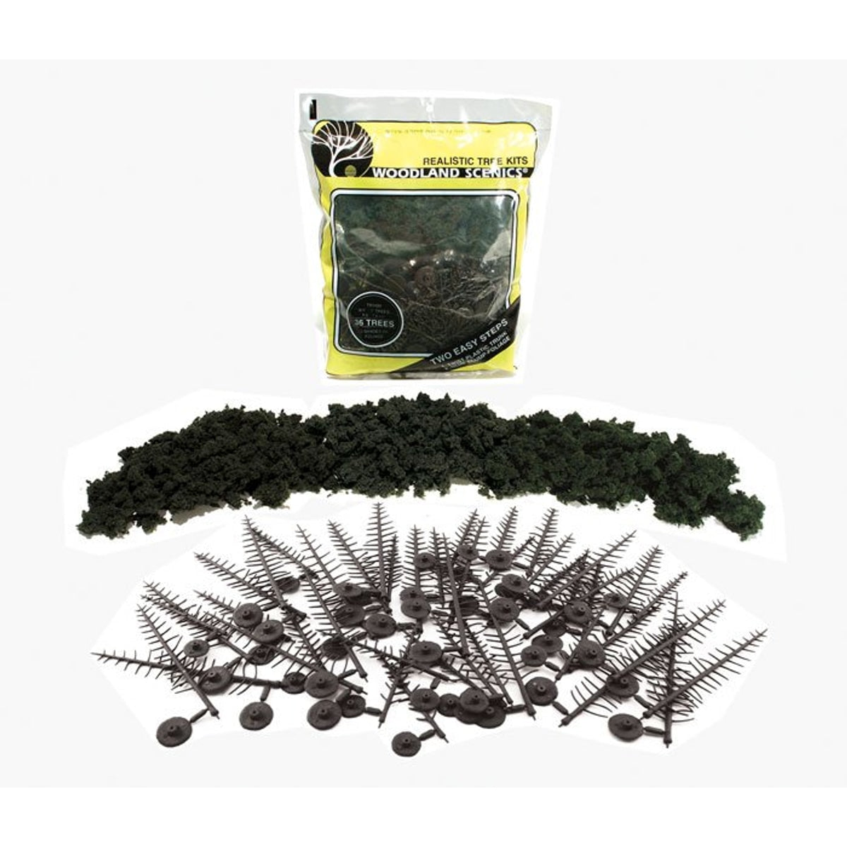 Woodland Scenics Realistic Trees Kits Pines Conifer Green 6 to 8