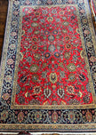Wool and silk Qum rug|6’7”x4’6”