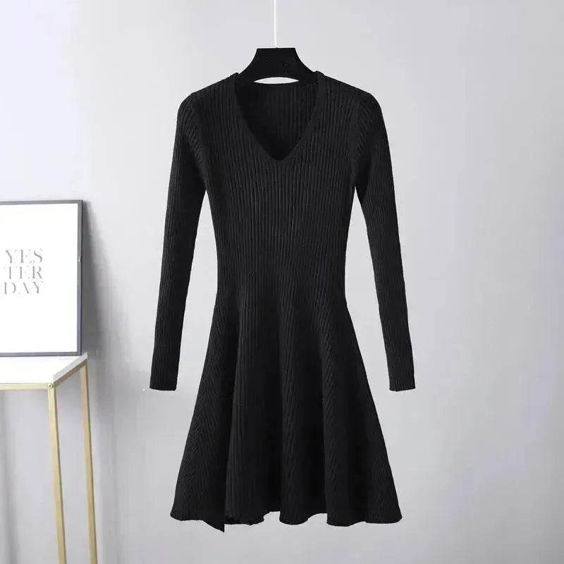 Woolen Skirt Base Knitting Women's Dress