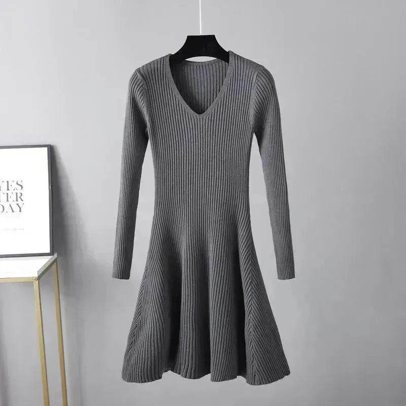 Woolen Skirt Base Knitting Women's Dress