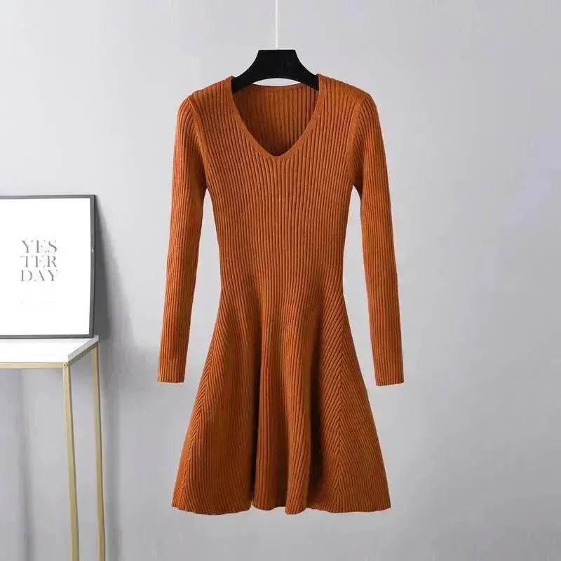 Woolen Skirt Base Knitting Women's Dress