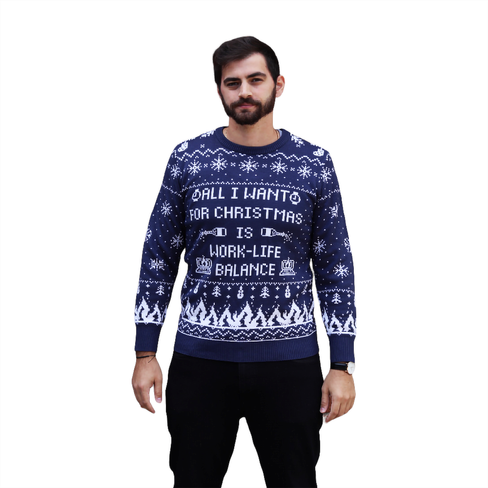 Work-Life Balance Christmas Sweater