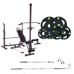 Adjustable Workout Bench with Weight Sets