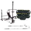 Adjustable Workout Bench with Weight Sets