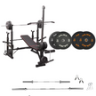 Adjustable Workout Bench with Weight Sets