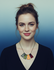 Multicolor Fringe Statement Necklace, Handmade Polymer Clay – Bold & Colorful