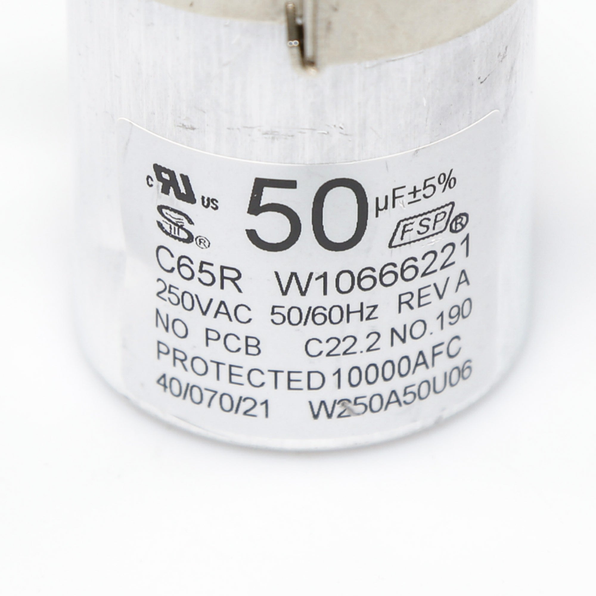 Condensateur W10804664 pour lave-linge Whirlpool