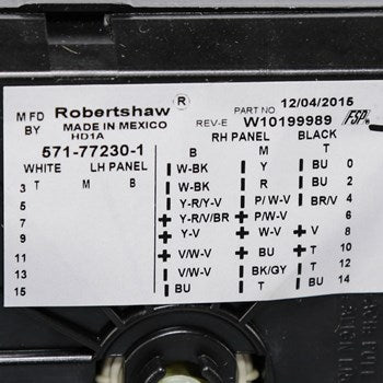 WPW10199989 Whirlpool Washer Timer Replacement Part