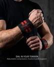 Battle Wrap Wrist Straps (Pair) - Red