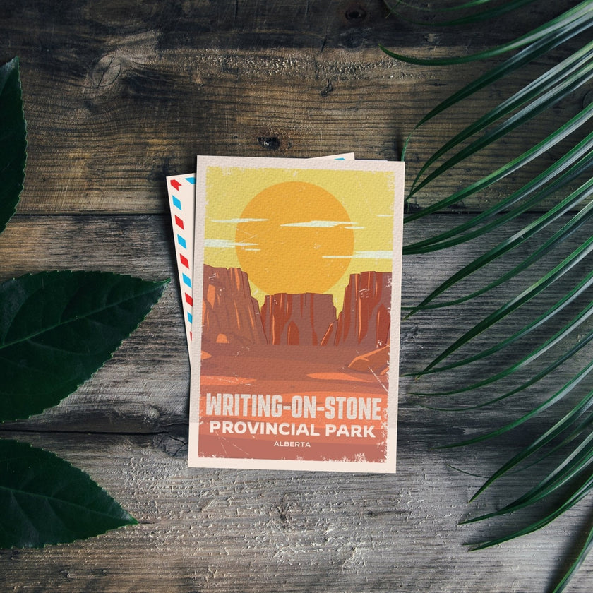 Writing-on-Stone Alberta Provincial Park Postcard, Canada Parks