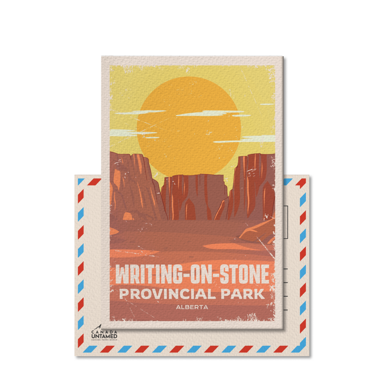 Writing-on-Stone Alberta Provincial Park Postcard, Canada Parks
