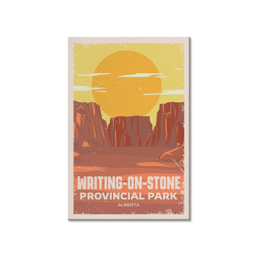 Writing-on-Stone Alberta Provincial Park Postcard, Canada Parks