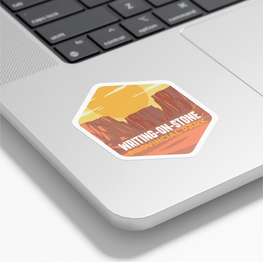 Writing-on-Stone Alberta Provincial Park Waterproof Vinyl Sticker, Canada Parks