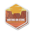 Writing-on-Stone Alberta Provincial Park Waterproof Vinyl Sticker, Canada Parks